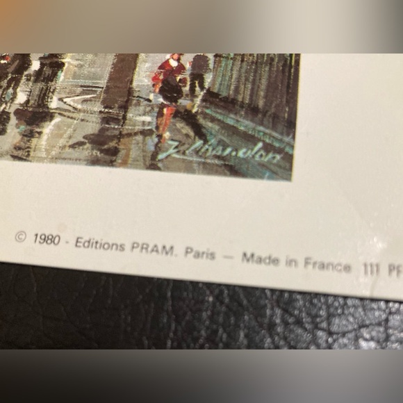 Pair of signed Jacques Chardon lithographs from Paris 1980 - Picture 6 of 6